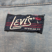 Chemise Levi's L Western Vintage Bleu Regular Fit Boutons Pression