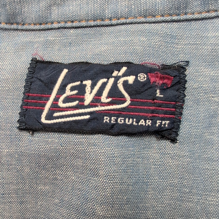 Chemise Levi's L Western Vintage Bleu Regular Fit Boutons Pression