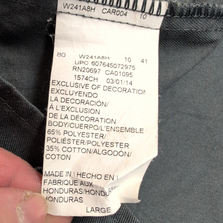 Chemise Dickies L Gris Workwear North American Roofing Vintage