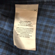 Chemise Ralph Lauren XXL Bleu Noir Carreaux Logo Marine Manches Longues