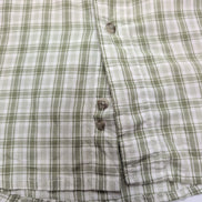 Chemise Wrangler Manches Courtes Vert à Carreaux à Poches Taille L