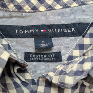 Chemise Tommy Hilfiger à Petits Carreaux Bleu et Blanc - Taille M
