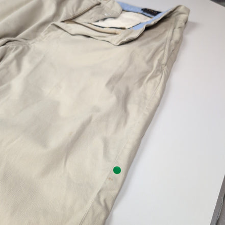 Pantalon Chino Polo Ralph Lauren W36 L36 Crème Logo Brodé Coton