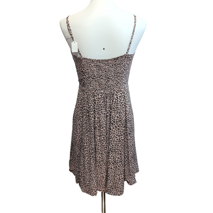 Robe GAP XS Rose Motif Cœurs Bretelles Réglables Viscose Doublée