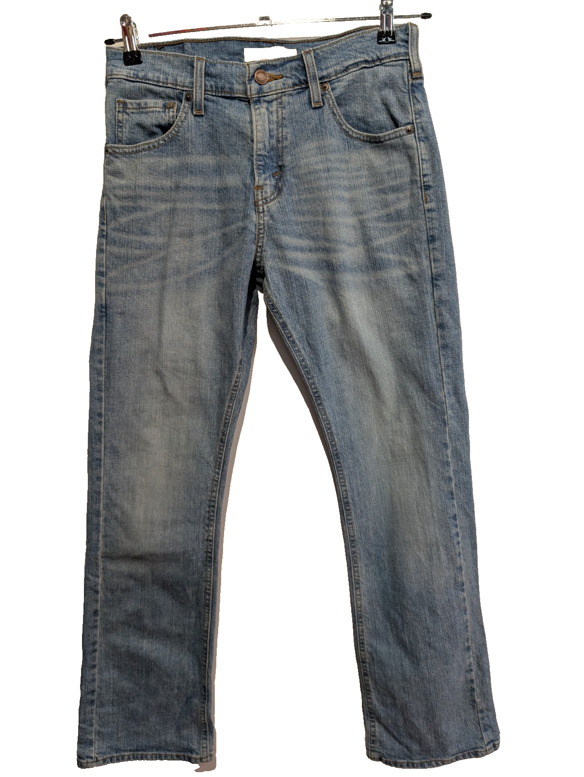 Jean Levi's Signature Bootcut Vintage Homme W29 L30 Bleu Clair Stretch Denim