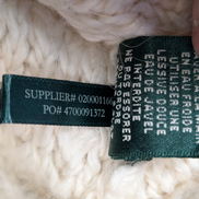Pull Lauren Ralph Lauren femme S crème alpaga maille ajourée col rond