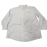 Chemise L.L. Bean blanche à carreaux taille XXL #117e