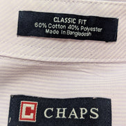 Chemise CHAPS lila violet uni manches courtes taille L Homme