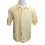 Chemise Hawaïenne Monte Carlo M Lin Rayonne Style Cuba Panama Beige