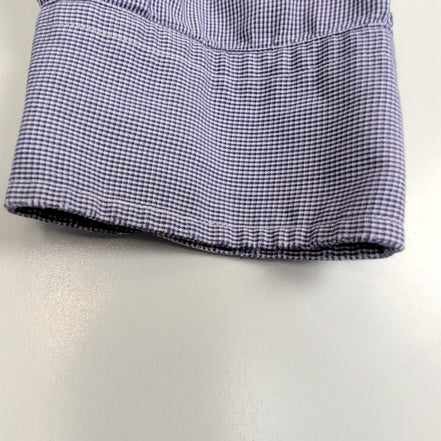 Chemise Ralph Lauren M Violet Bleu Fins Carreaux Manches Longues