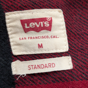 Chemise LEVI'S Standard Flanelle Épaisse Grands Carreaux Rouge & Noir Taille M