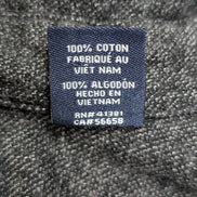 🧥 Chemise CHAPS Flanelle Coudières Gris Anthracite L |294S