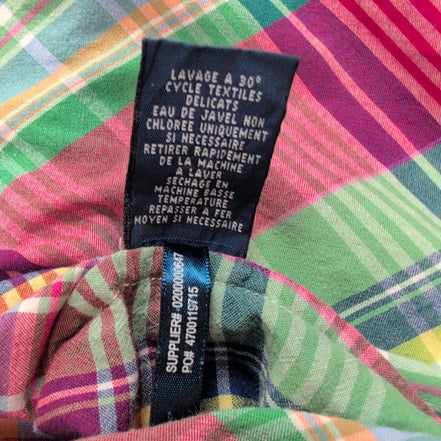 Chemise Ralph Lauren Femme XL 44 46 Fuchsia Carreaux Coton Cintrée