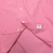 Chemise Peter & Sons New York L Rose Carreaux 100% Coton Neuve Sans Étiquette
