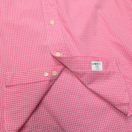 Chemise Peter & Sons New York L Rose Carreaux 100% Coton Neuve Sans Étiquette