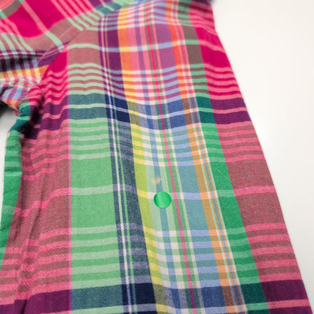 Chemise Ralph Lauren Femme XL 44 46 Fuchsia Carreaux Coton Cintrée