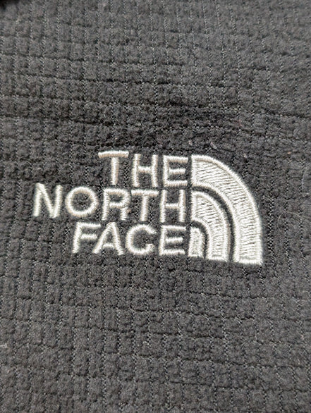 The North Face Polaire Col Zippé Noir - Texture Quadrillée - Taille XXL Homme