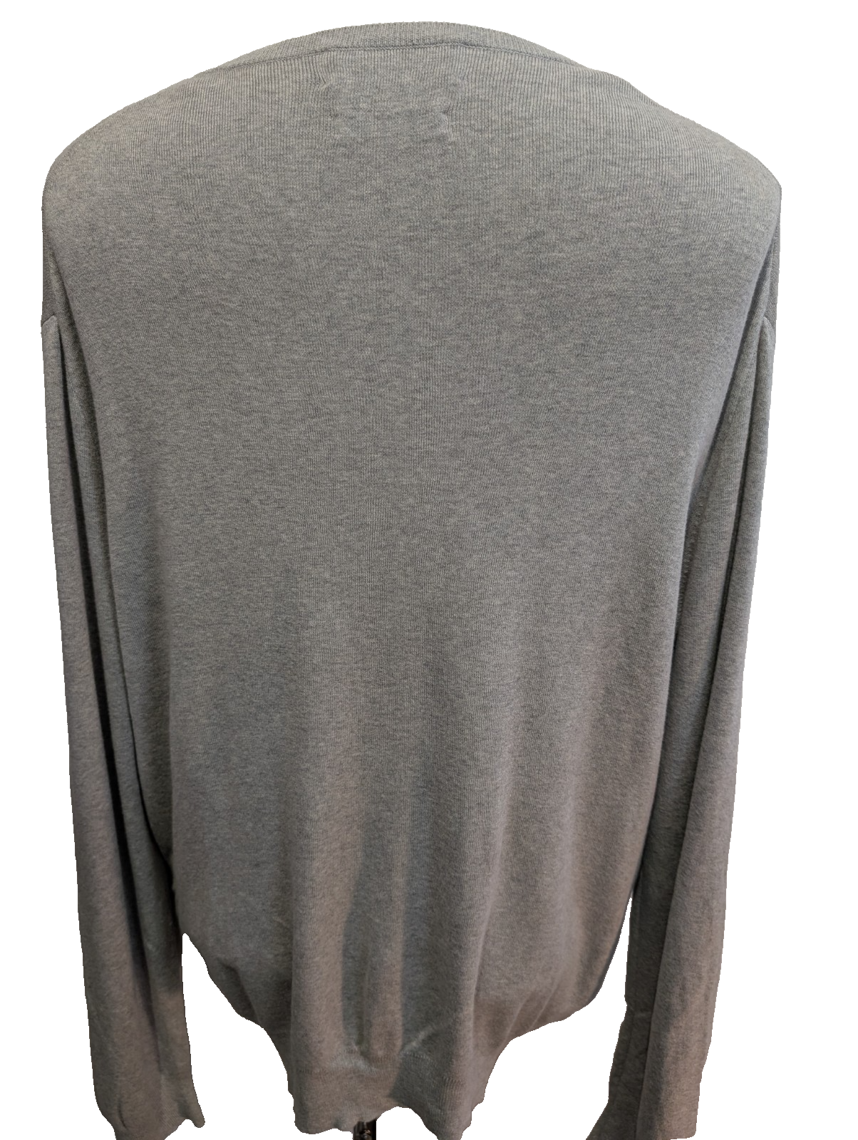 Pull Polo Ralph Lauren Gris Clair Logo Marine Coton Pima - Taille XL - NEUF