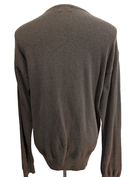 Pull Robe di Kappa XL marron 80% laine col rond logo brodé Kappa