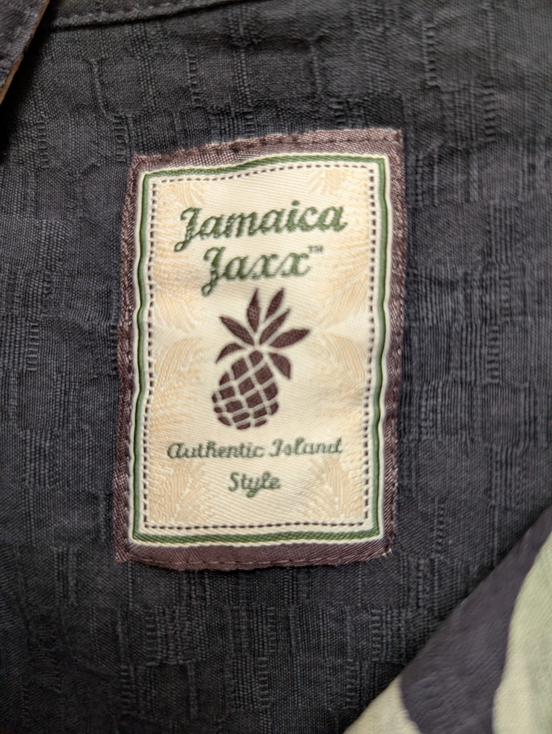 Chemise Hawaïenne Jamaica Jaxx 100% Soie - Noir & Floral - Taille L