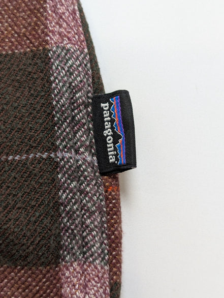 🏔️ Chemise PATAGONIA Flanelle Bio S Carreaux Rouge Marron |295S