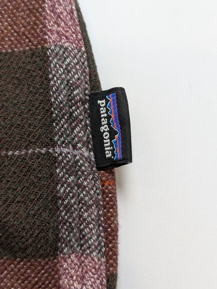 🏔️ Chemise PATAGONIA Flanelle Bio S Carreaux Rouge Marron |295S