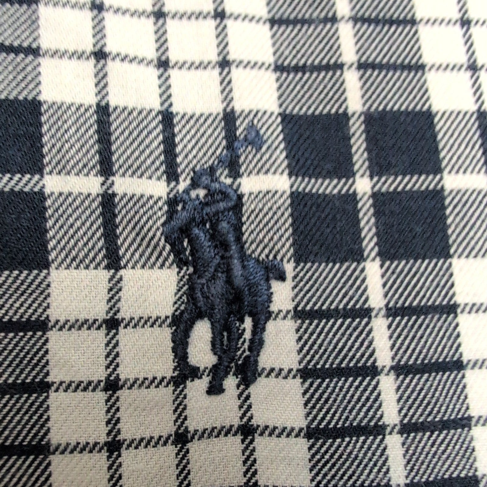 Chemise Ralph Lauren Blake XL Bleu Marine Carreaux Manches Courtes