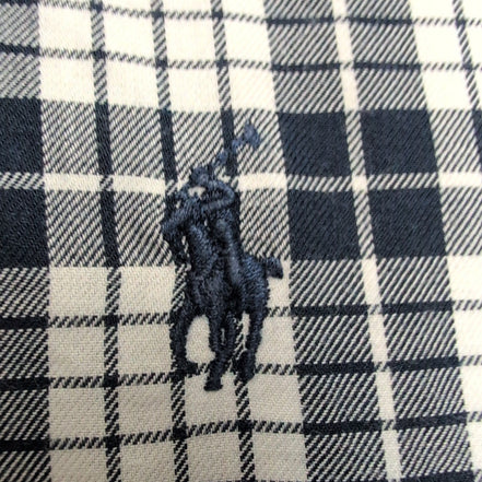 Chemise Ralph Lauren Blake XL Bleu Marine Carreaux Manches Courtes