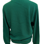 Gilet IZOD LACOSTE Vintage Cardigan Vert Boutonné Taille S Rare Homme
