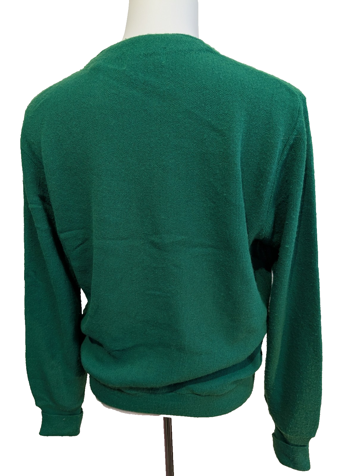 Gilet IZOD LACOSTE Vintage Cardigan Vert Boutonné Taille S Rare Homme