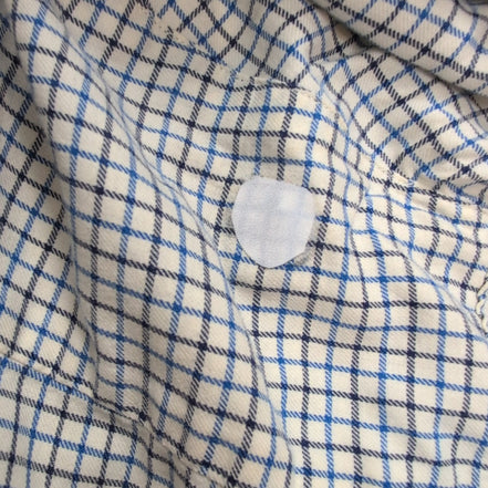 Chemise Ralph Lauren Ellington Homme M Blanche Carreaux Bleu Noir