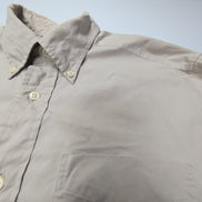 Chemise L.L. Bean beige crème uni taille S #134e
