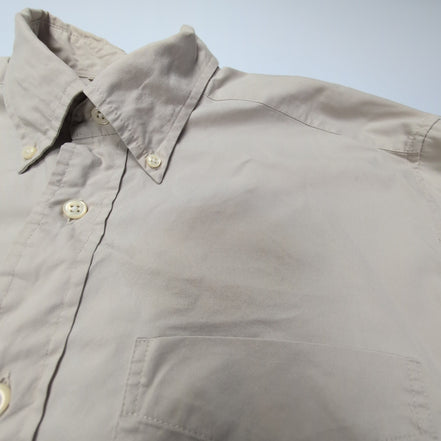 Chemise L.L. Bean beige crème uni taille S #134e