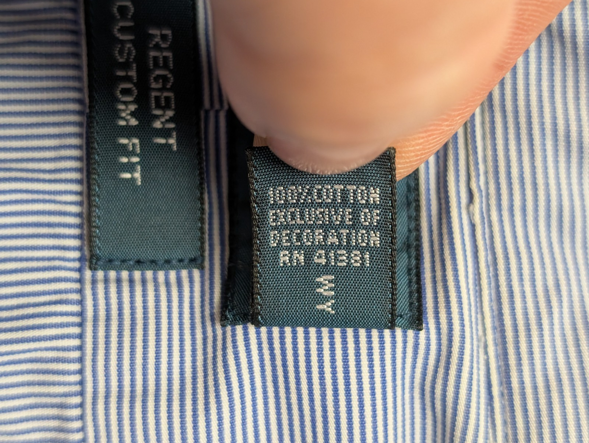 Chemise Polo Ralph Lauren Shirt M/L Regent Custom Fit Bleu Rayé Classique