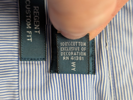 Chemise Polo Ralph Lauren Shirt M/L Regent Custom Fit Bleu Rayé Classique
