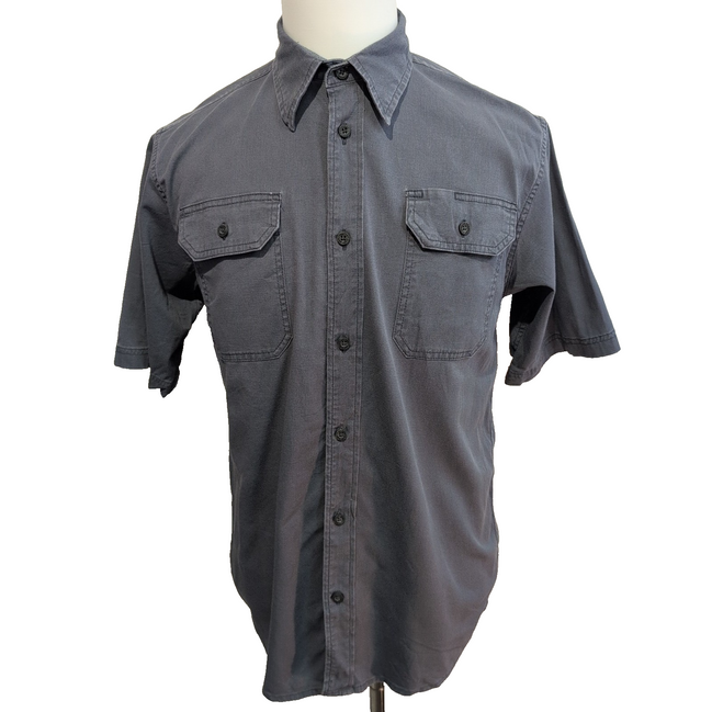 Chemise Wrangler Manches Courtes Grise à Poches Stretch FLEX Taille S