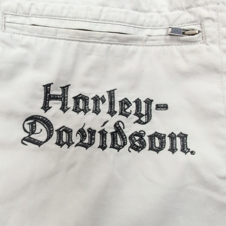 Chemise Harley Davidson L Flammes Tête de Mort 2 Poches Zippées Manches courtes