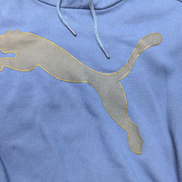 Sweat à capuche Puma Bleu Grand Logo Noir Taille M