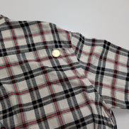 CHAPS Flanelle Rouge Noir L Logo Brodé TBE VINTAGE 100% Coton | 311S