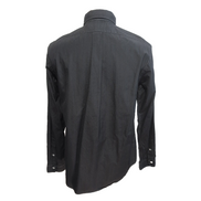 Chemise Ralph Lauren Vintage L noire logo violet manches longues