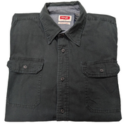 Chemise manches courtes Wrangler noir uni 2 poches taille L Homme