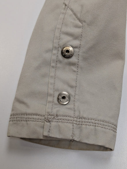 Blouson Billabong Homme L Crème Veste Harrington Coton Vintage Logo Brodé Dos