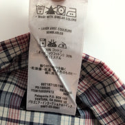 Chemise Patagonia L carreaux bleu rouge blanc coton organique manches longues