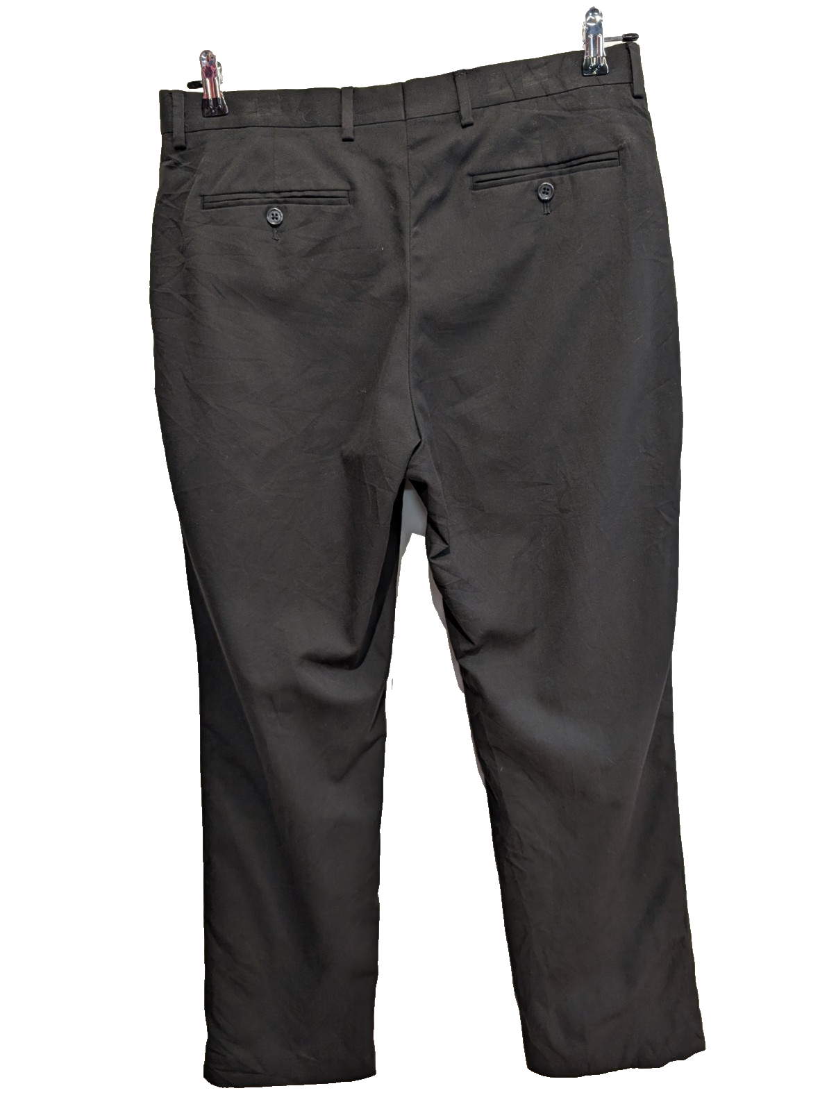 Pantalon de Costume TOMMY HILFIGER Noir 💎 Taille W34/44 FR 💎 Coupe Stretch