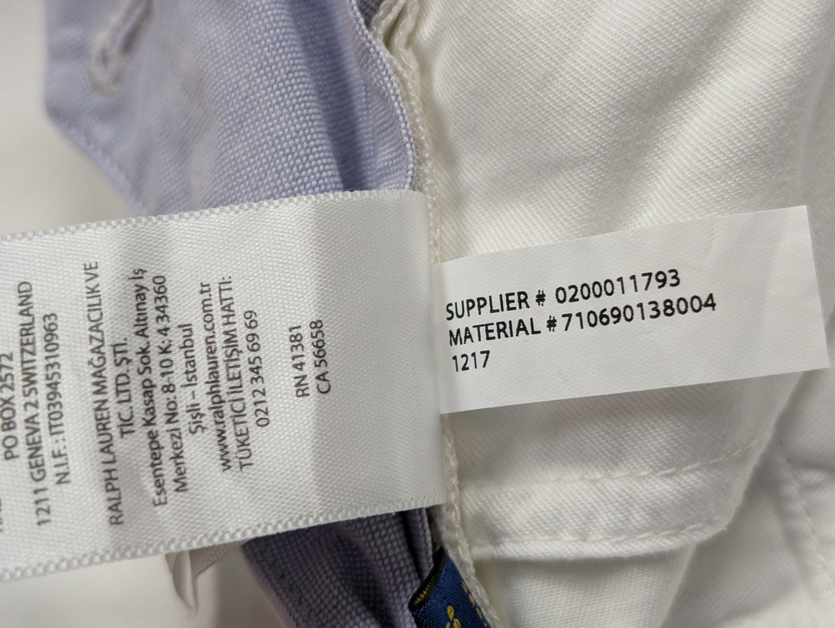 Pantalon chino Polo Ralph Lauren W38 L30 blanc Stretch Straight Fit