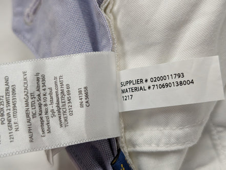 Pantalon chino Polo Ralph Lauren W38 L30 blanc Stretch Straight Fit