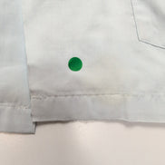 Chemise Hawaïenne Cascade Style Cuba Panama Bleu Clair Brodée Taille S