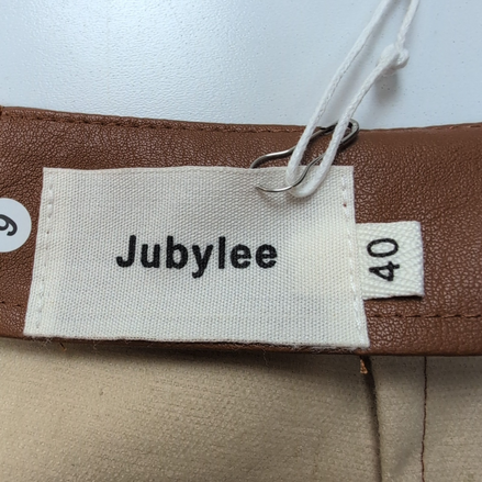 Jupe Portefeuille Femme T40 Jubylee Paris Camel Similicuir Neuve Étiquette