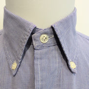 Chemise Ralph Lauren M Violet Bleu Fins Carreaux Manches Longues