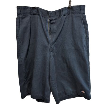 Short Dickies Workwear Bleu Marine Homme W33 Coupe Droite Très Bon État